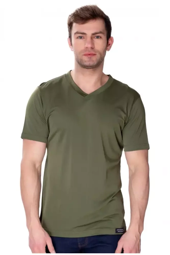 6087 Koszulka t-shirt Caro James Bradley oliwkowy