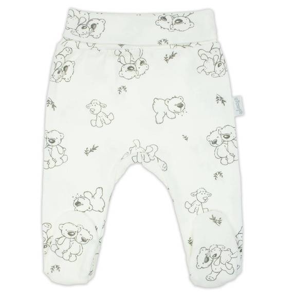 4700 02 Komplet wyprawkowy 4-częściowy nadruk "Basic" Nicol - kremowy