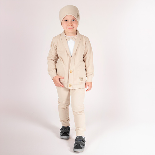 210274 Bluza dresowa marynarka "Teddy" Nicol - beżowy