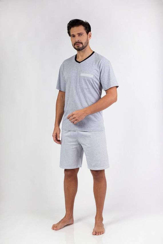 482 Piżama męska Regina -szary