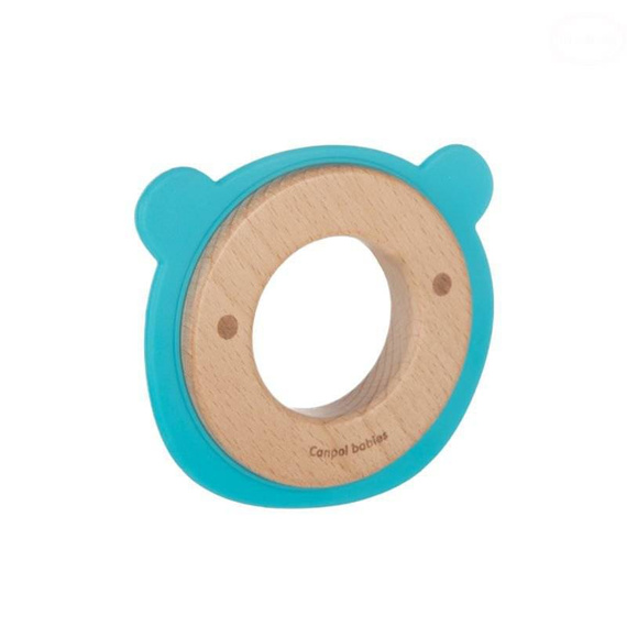 CA80/304 Miś Gryzak drewniano-silikonowy Canpol Babies 