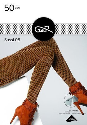 Sassi wz.05 Rajstopy  50 den Gatta -83B honey-nero