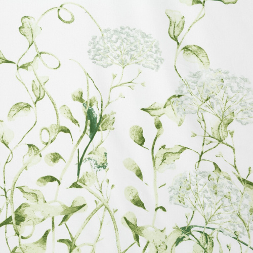 Pościel kwiatowa Buena Design 91 dwustronna miękka z zamkiem elegancka zielona