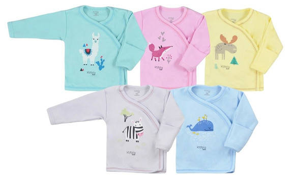  Koszulka niemowlęca "HAPPY BABY" Koala niebieska