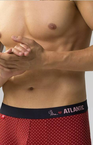 2GMH-025 Bokserki męskie Atlantic - granatowy-czerwony