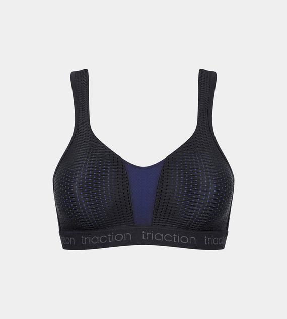 Biustonosz sportowy bez fiszbin Triaction energy lite - black