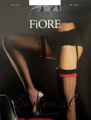 Pończochy O 4069 Lovely 20 den Fiore czarny-czerwony