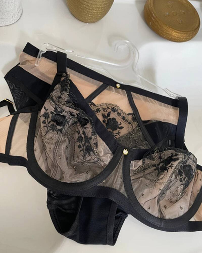 19220 Cabarette II biustonosz miękki soft Mediolano czarny 