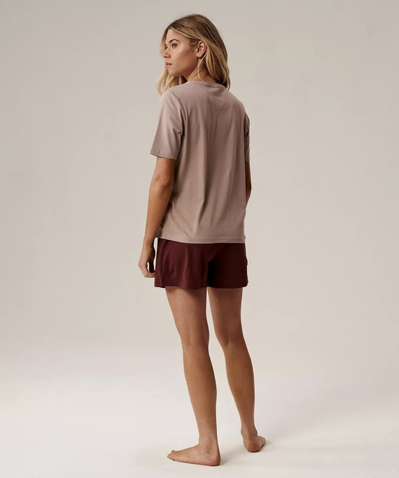 Piżama damska Atlantic NLP-498E beżowa – bawełniana, wygodna i elegancka