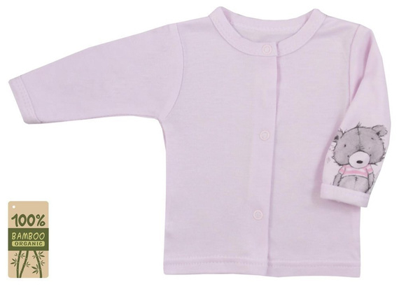 Kaftan niemowlęcy "TOMMY BAMBUS" Koala - różowy