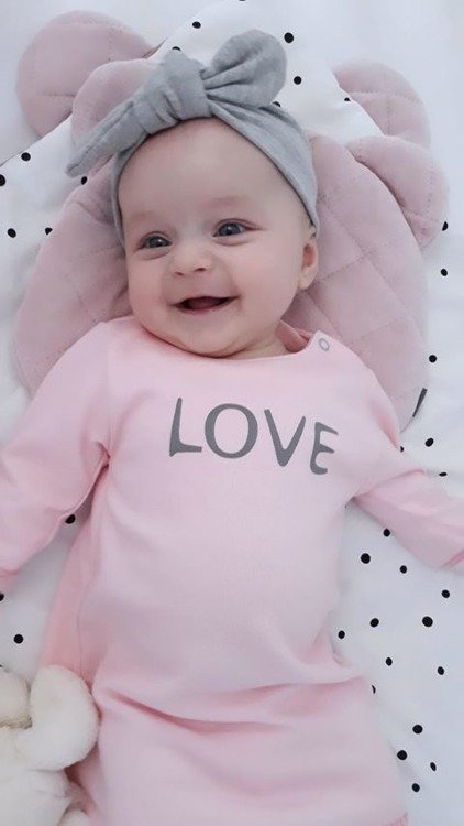 Sukienka bawełniana LOVE Terjan - ecru