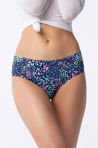 Illusion Simple Classic Figi Damskie Julimex- niebieski