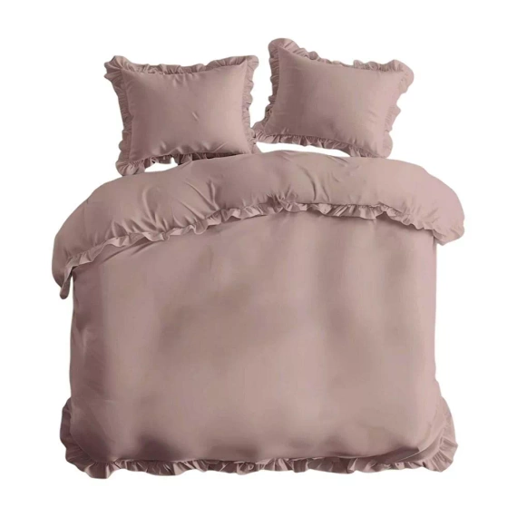 Pure 23 Pościel bawełniana jednobarwna Detexpol różowy
