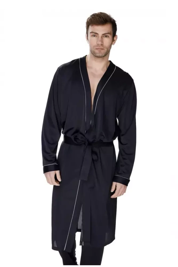 86468 Aleksander szlafrok męski James Bradley czarny 