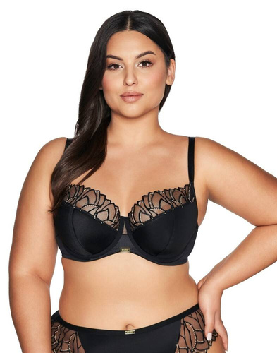 2114 Biustonosz semi-soft półusztywniany Ava - czarny
