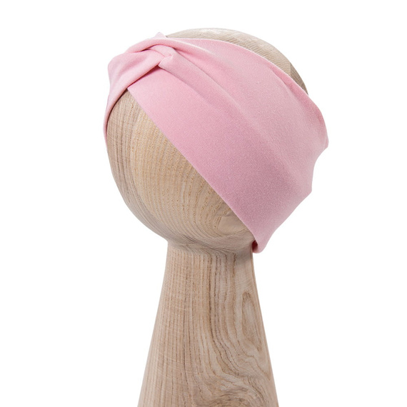 Opaska dziewczęca Eevi Cherry bawełna elastyczna wygodna- różowa 