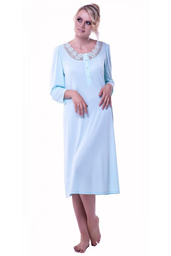 6126 Antonina koszula nocna rozpinana Mewa różowy 