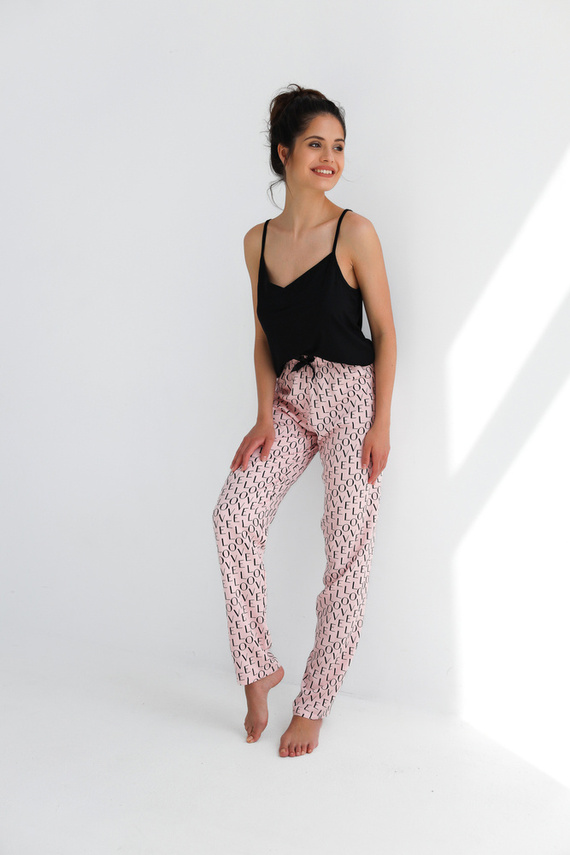 Paula Piżama damska Sensis - czarny