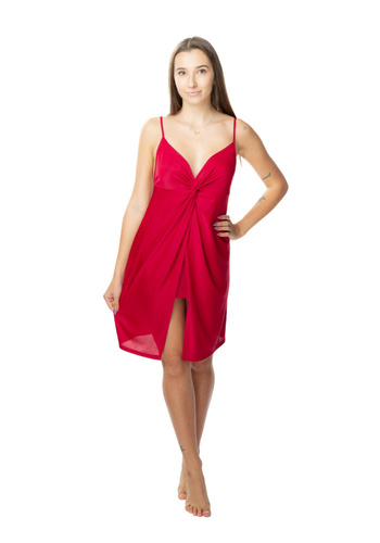 6455 Darling halka koszula nocna damska Mewa - burgundowy 