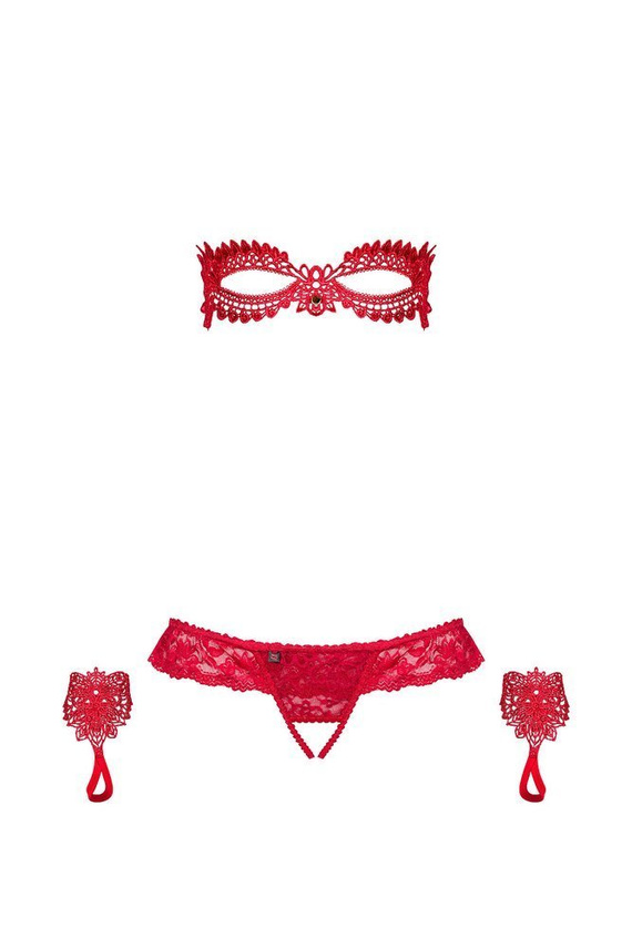 Hetea Komplet Obsessive czerwony