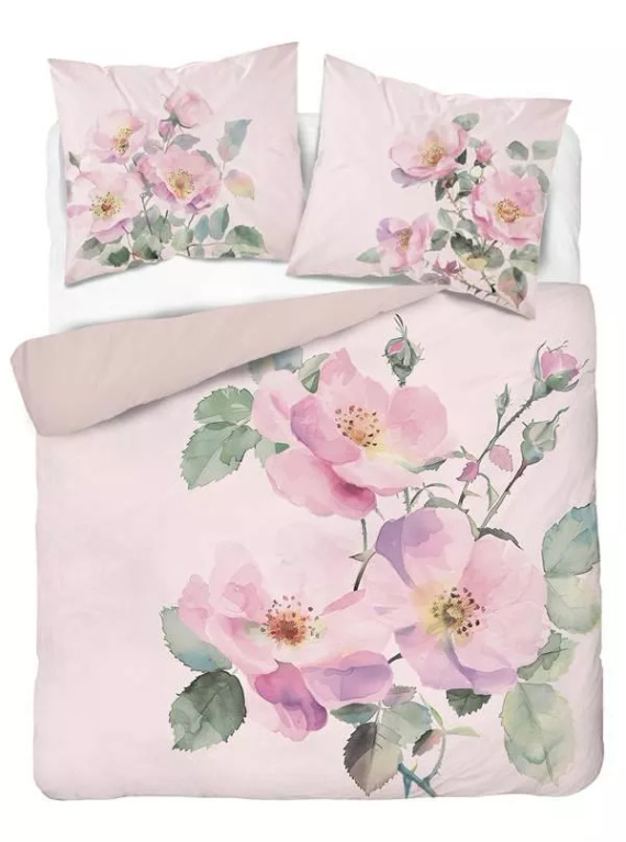 5426 A Pościel 3D z mikrofibryz pastelowymi dzikimi różami – Detexpol