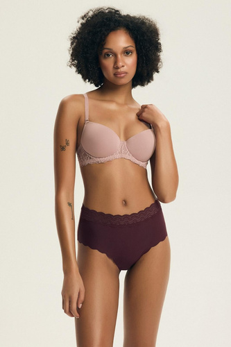 Figi 44418 K-002 Polly laser cut koronka 2-pak bordowy-różowy