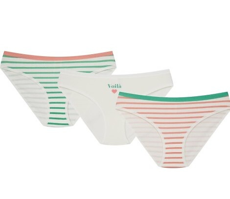 36508-K083 Henderson Figi damskie ecru – bawełniane bikini 3-pack