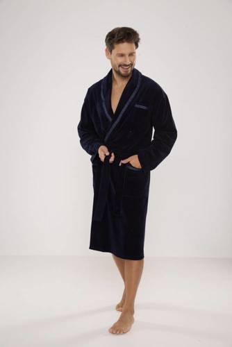 666 Ronaldo szlafrok męski De Lafense - granat