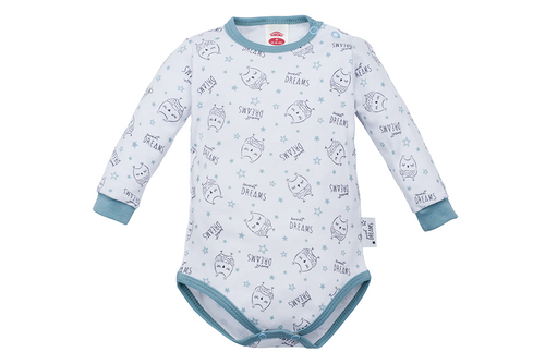 03221PDR "SWEET DREAMS" Body z długim rękawem Makoma paski