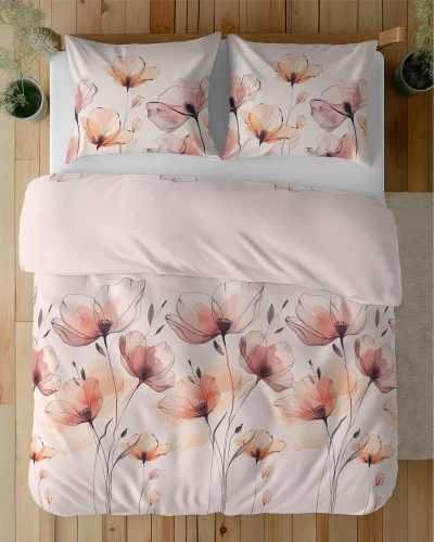 5492 A Pościel satynowa Detexpol Satin Stories jasny roż | 100% bawełna, splot satynowy, zamek, opakowanie prezentowe