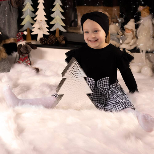 198169 Viki Sukienka z długim rękawem Nicol - czarny