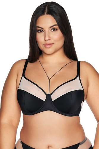 2135 Biustonosz semi-soft półusztywniany Ava - czarny
