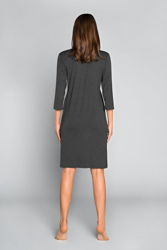 Sonata ciążowa i do karmienia 3/4 rękaw Italia Fashion - ciemny melanż/łosoś 