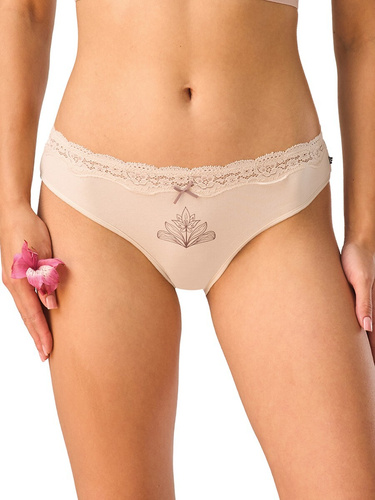 Figi Mini Bikini Key LPR 505 B26 A2 2-Pak Bawełniane z Koronką