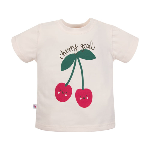 T-shirt dziecięcy Eevi Cherry bawełna elastyczny wygodny
