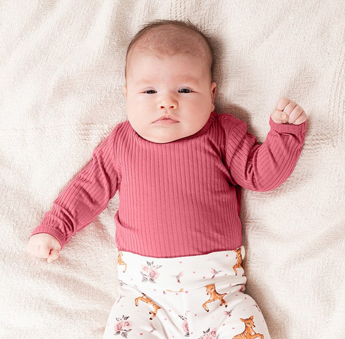 216097 Lala – body niemowlęce Nicol, bawełna, długi rękaw