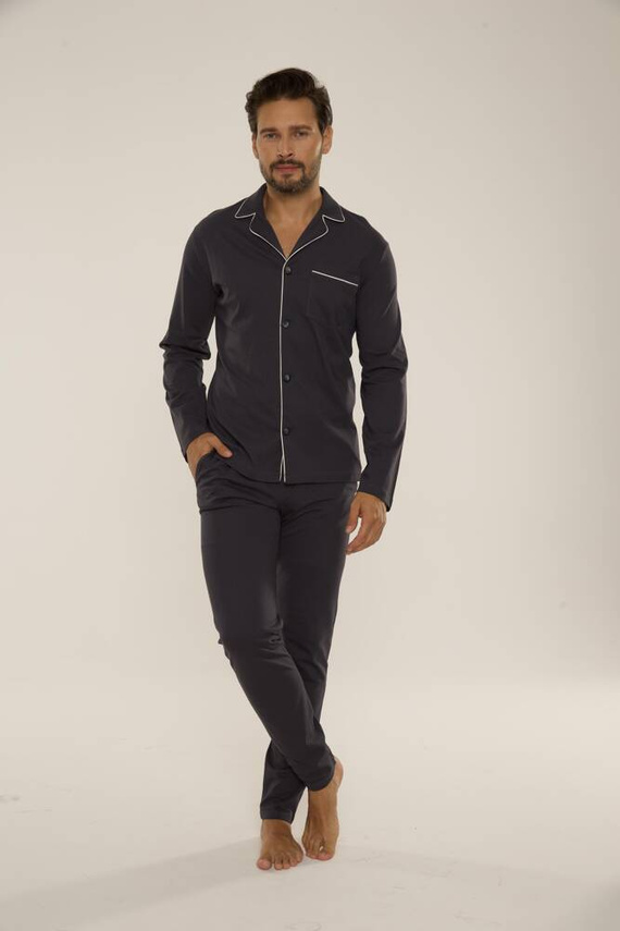 729 Norberto Piżama Męska De Lafense - grafit