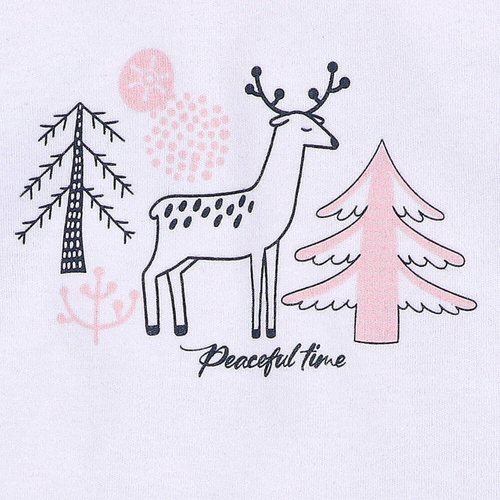 ABN-4454/BIA Jelonki Bluzka z bawełny organicznej Nini biały