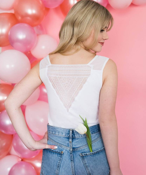 Brygida Koszulka Damska Eldar - biały