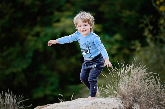 10227G "Hello Dude" Spodnie niemowlęce Makoma grafitowy