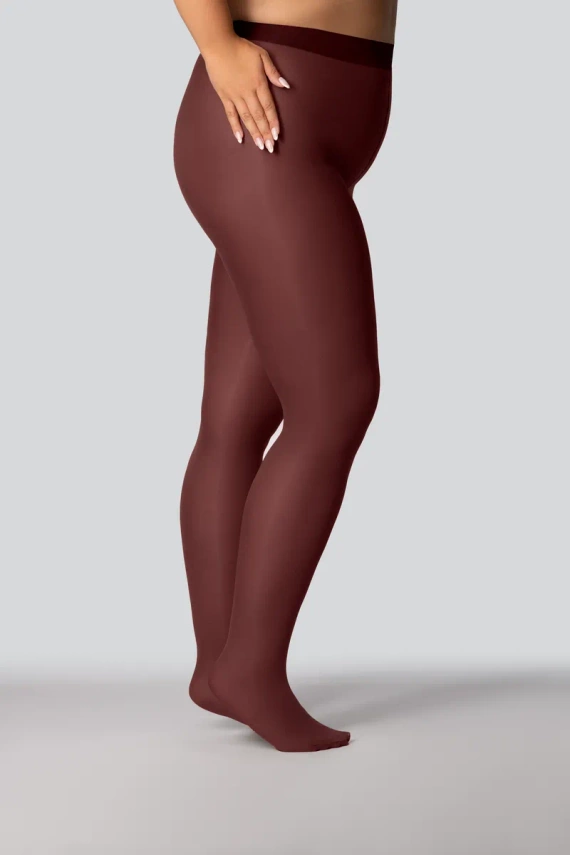 Elizabeth Rajstopy Queen Size 70 den red wine– gładkie, matowe, kolorowe, komfortowe