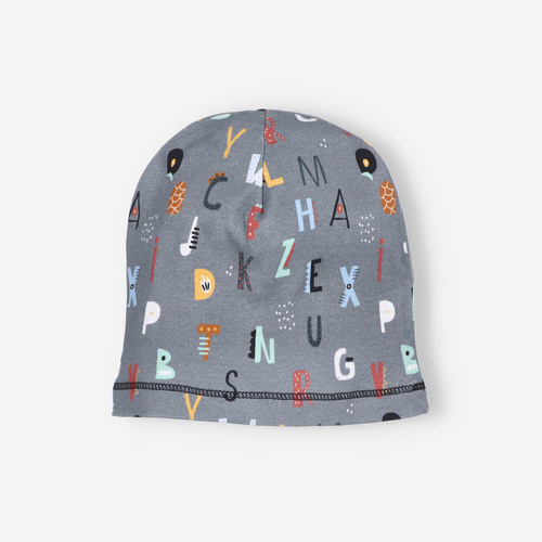Alfabet Czapka chłopięca z bawełny organicznej Nini