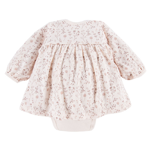 Bloom Tunika niemowlęca z długim rękawem Eevi - ecru druk