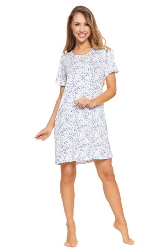 PDK3100-009, PDK3400-004 Koszula nocna z krótkim rękawem Moraj - ecru