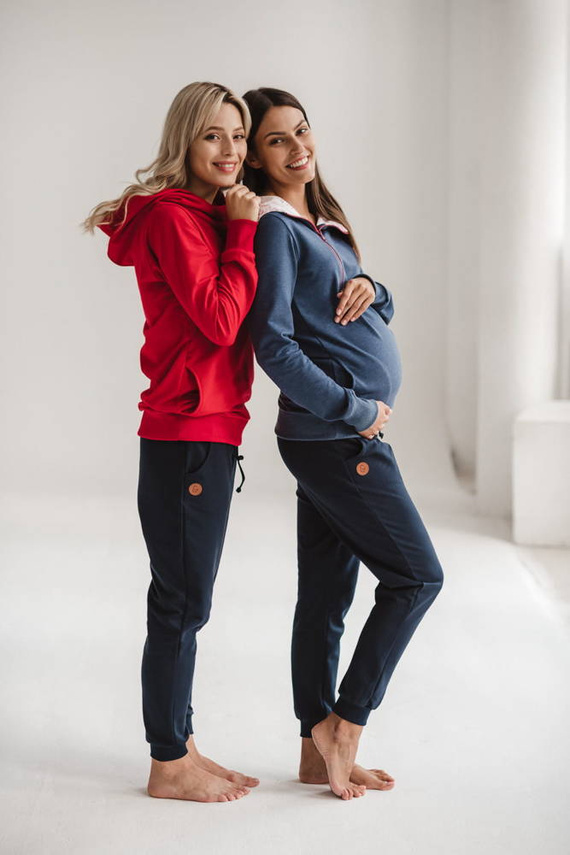 Spodnie dresowe ciążowe Milk&Love granatowy