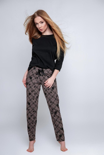Sensis Reach For The Stars Piżama damska - czarny-brązowy