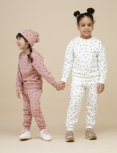 Tres Bien Bluza wciągana Pinokio - ecru groszki