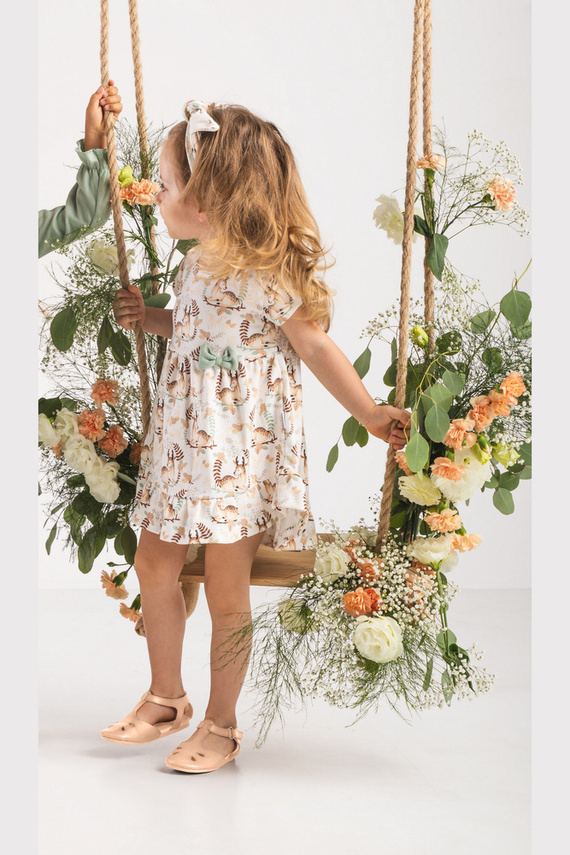 187166 Sukienka bawełniana "Bibi" Nicol - kremowy