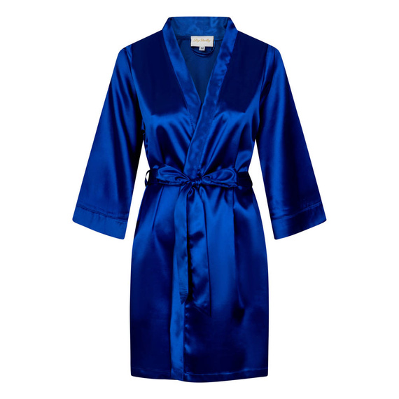 Vesna Szlafrok damski satynowy ByShelly - chabrowy