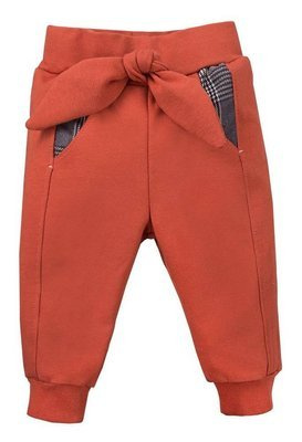 Adventure Spodnie dresowe z kokardką Ewa Klucze - rudy